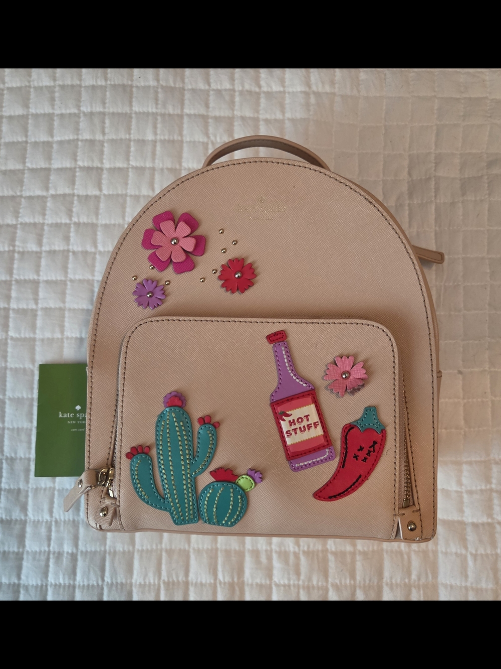 Kate Spade Pink Floral & Cactus Patch Backpack